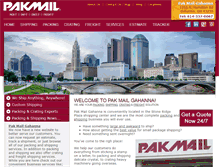 Tablet Screenshot of pakmailohio.com